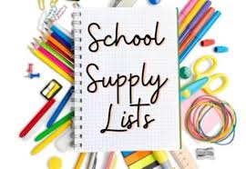  School Supply Lists